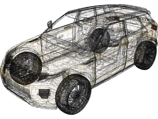 Range Rover Evoque 3D Model preview