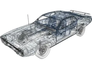 Plymouth GTX (1967) 3D Model preview
