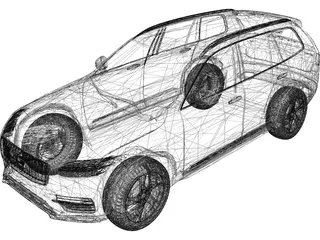 Volvo XC90 (2015) 3D Model preview