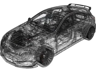 Mercedes-Benz A45 AMG 3D Model preview