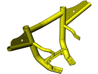 Yamaha Raptor Front Bar Carry 3D Model preview