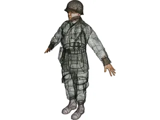 Soldier 3D Model preview