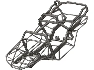 Halo Warthog Tube Frame 3D Model preview