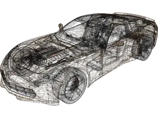 Chevorlet Corvette C7 Stingray V8 (2015) 3D Model preview