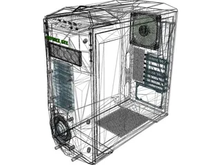 Nvidia Concept Case 3D Model preview