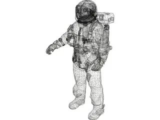 Space Suit 3D Model preview