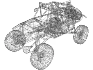 Dune Buggy 3D Model preview