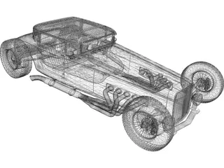 Rat Rod 3D Model preview