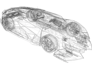 Lamborghini Egoista 3D Model preview