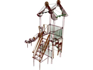 Park Slides 3D Model preview