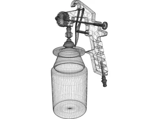 Spray Gun 3D Model preview