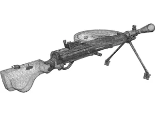 DP-28 3D Model preview