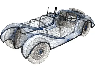 BMW 507 3D Model preview