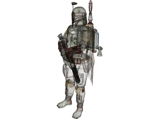 Boba Fett 3D Model preview