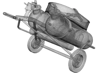 Silvani-Kidde TA100-100 Fire Extinguisher 3D Model preview