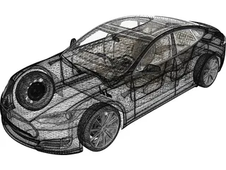 Tesla Model S 3D Model preview