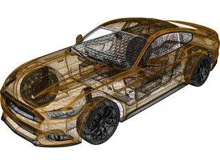 Ford Mustang GT 3D Model preview