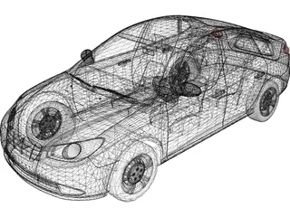 Hyundai Accent (2011) 3D Model preview