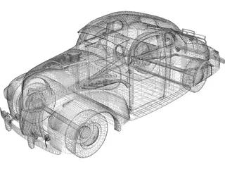 Ford Coupe (1939) 3D Model preview