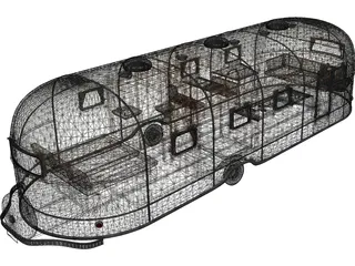 Airstream Trailer (1950) 3D Model preview