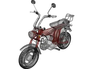 Honda CT70 (1969) 3D Model preview