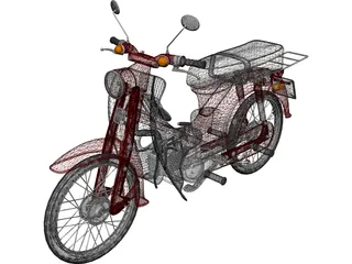 Moped 3D Model preview