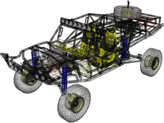 Trophy Truck 3D Model preview