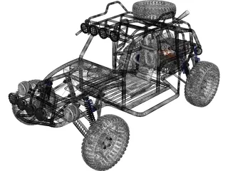 Dune Buggy 3D Model preview