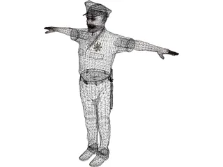 Derrick Zombie 3D Model preview