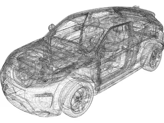 Land Rover Evoque (2018) 3D Model preview