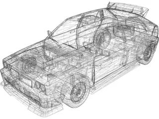 Lancia Delta HF Integrale Evoluzione 3D Model preview