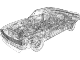 Chevrolet Camaro Z28 (1967) 3D Model preview