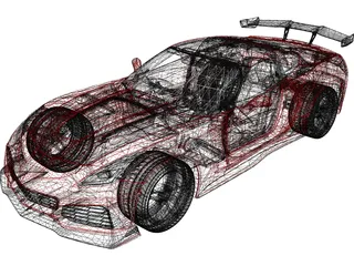 Chevrolet Corvette ZR-1 (2019) 3D Model preview