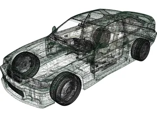 BMW M3 E36 (1997) 3D Model preview
