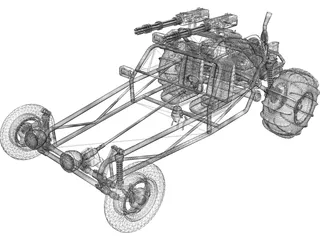 Sand Rail 3D Model preview