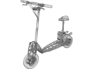 Go-Ped Motorized Scooter 3D Model preview