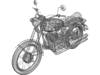 Jawa 350-634 (1978) 3D Model preview