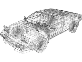 Lamborghini Jalpa (1984) 3D Model preview