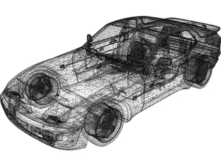 Porsche 944 Turbo (1985) 3D Model preview
