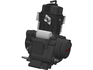 Honda 150 Engine 3D Model preview