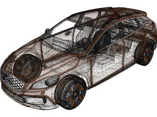 Volvo V40 Cross Country (2013) 3D Model preview