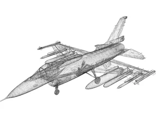 Mitsubishi F-2 Viper Zero 3D Model preview