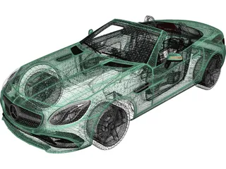 Mercedes-Benz SLC 300 3D Model preview