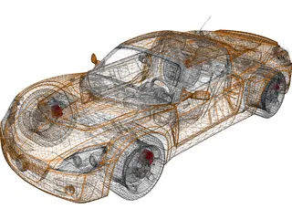 Opel Speedster Turbo (2004) 3D Model preview