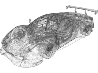 Ferrari 488 GT3 3D Model preview
