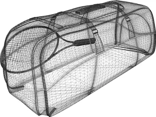 Tennis Bag 3D Model preview