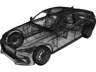 Genesis G70 (2018) 3D Model preview