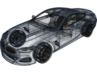 BMW 8-Series M850i Coupe [G15] (2019) 3D Model preview