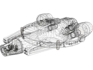 YT-1760 Freighter 3D Model preview