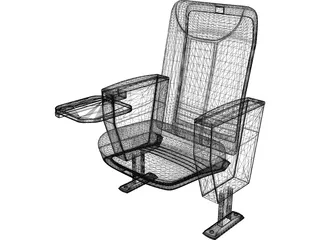 Cinema Chair Ey-145 3D Model preview